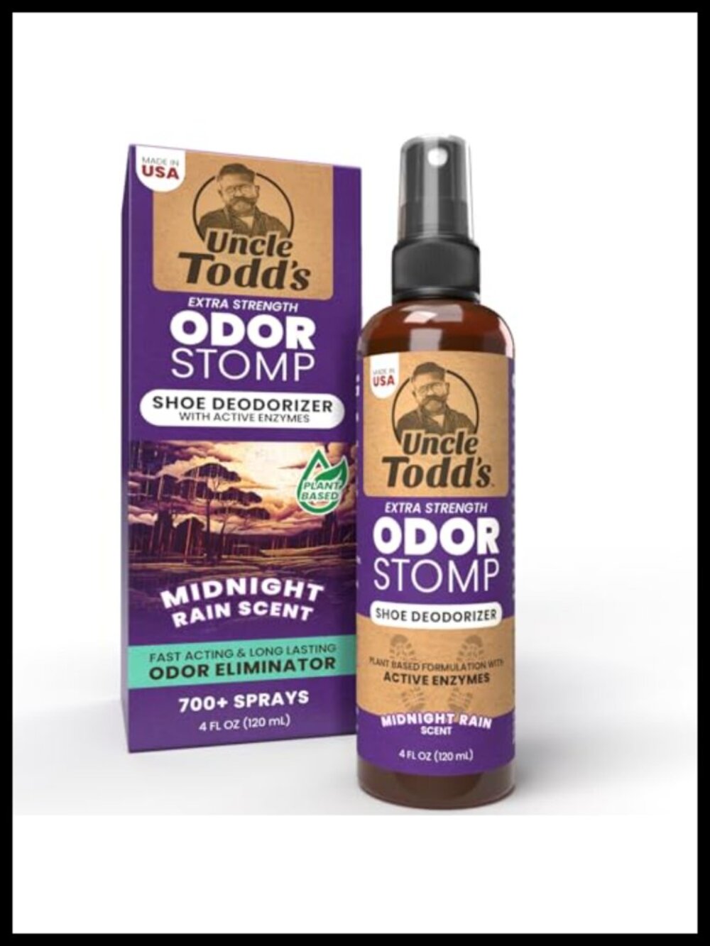 Shoe Deodorizer Spray with Active Enzymes for All Footwear - Long Lasting